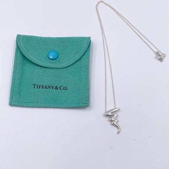 Authentic Tiffany & Co 925 Silver Paloma Picasso Scribble Necklace - Picture 9 of 10
